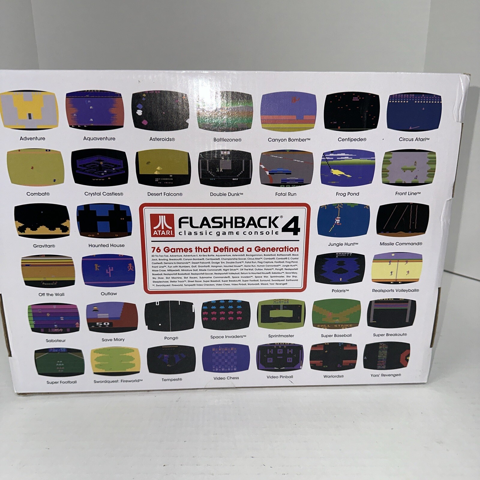 ATARI Flashback 4 Classic Video Game Console 76 Built-in Games w/ Millipede