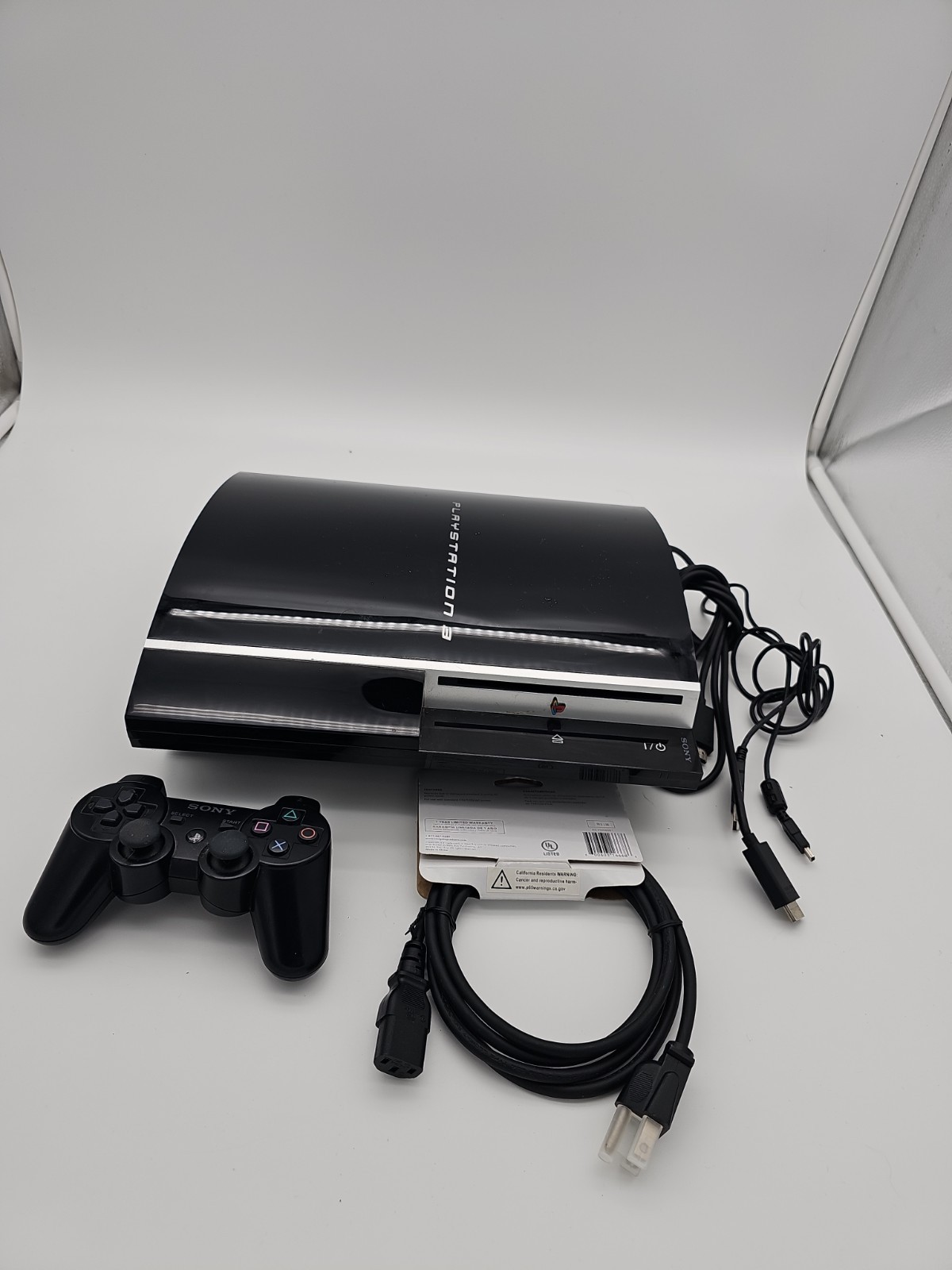 Sony PlayStation 3 80GB Piano Black (CECHK01) W/ OEM Controller! Tested Working!