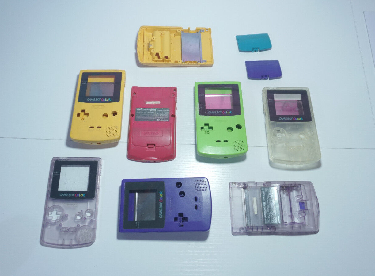 Various OEM Nintendo Game Boy Color GBC CGB-001 Parts & Pieces Shell / Housing