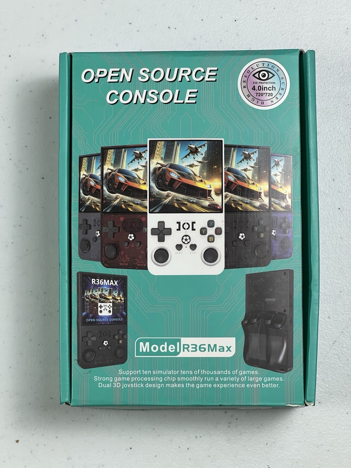 R36Max Open Source Handheld Game Console Retro Emulator 4.0 Inch IPS Screen HD