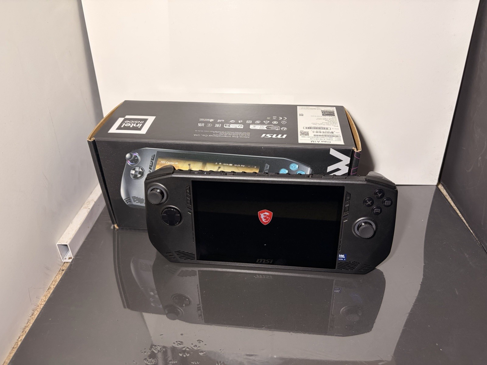 MSI Claw Handheld Gaming System Console, Black, Wi-Fi, USB-C