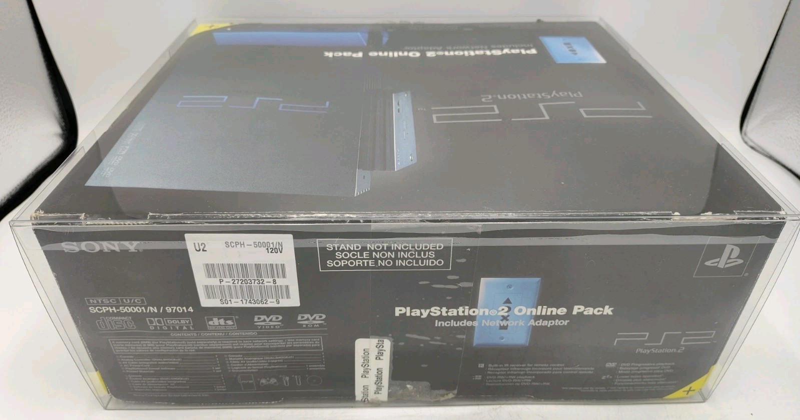 Sony PlayStation 2 SCPH-50001/N Online Pack Console Box ONLY + Case Protector!
