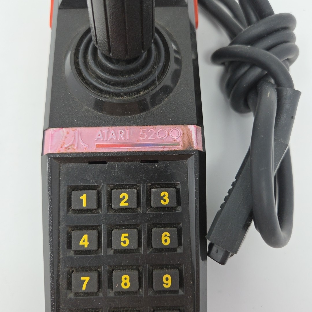 Atari 5200 Console 4 Port Model 3 Controllers Power Supply 3 Games Lot As-Is