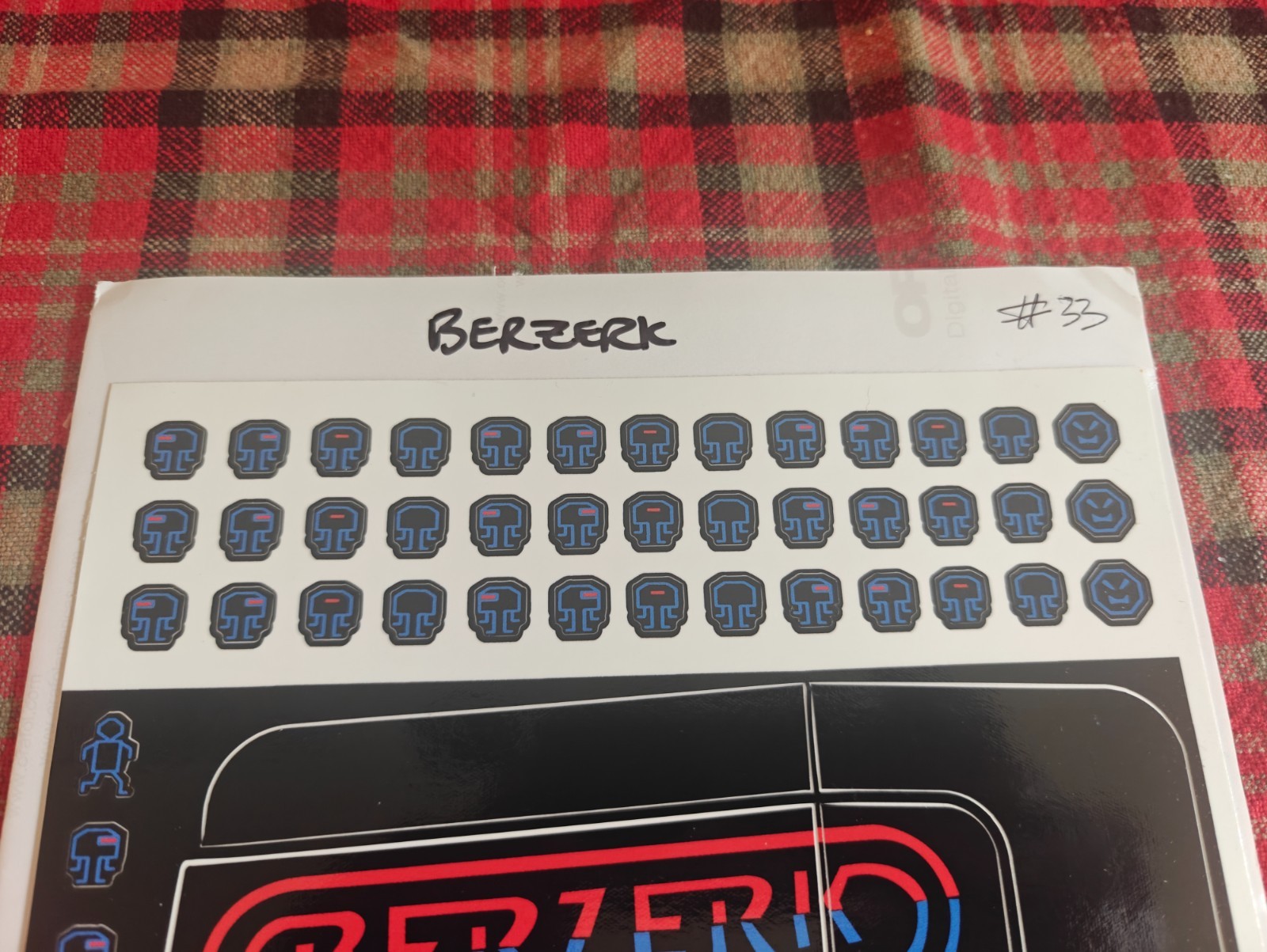 Vectrex Console VectrexWraps Berzerk, 1st Edition 33/35 Limited Rare 2014