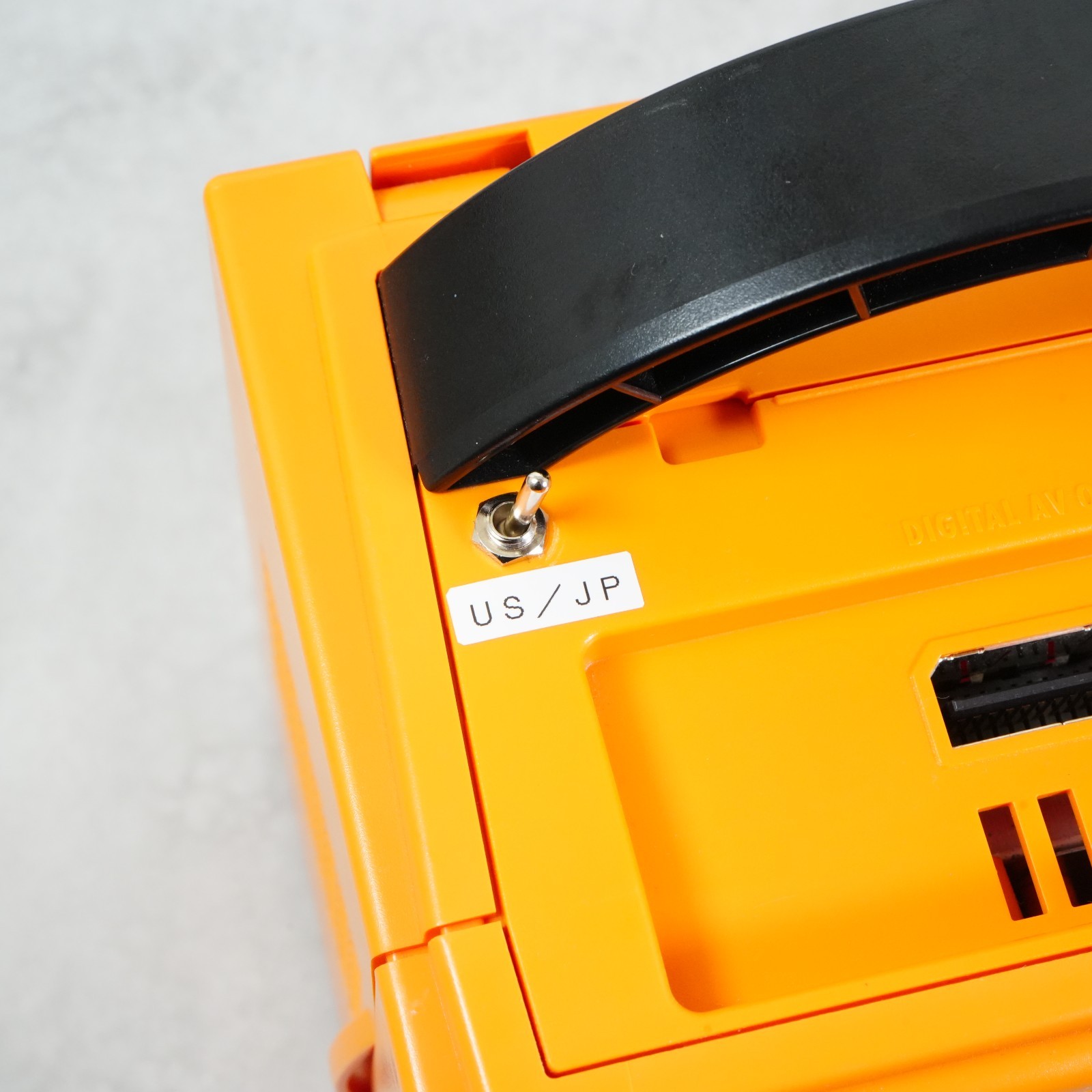 Nintendo GameCube Orange Console Only NTSC U-C/J Region Switch Mod From JAPAN