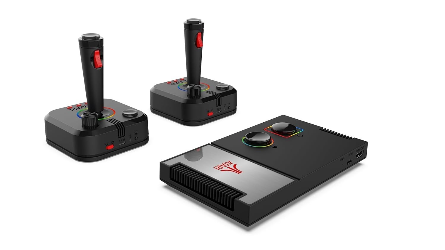 Retro Video Game Console HDMI 200+ Games Wireless Joysticks RGB Lights