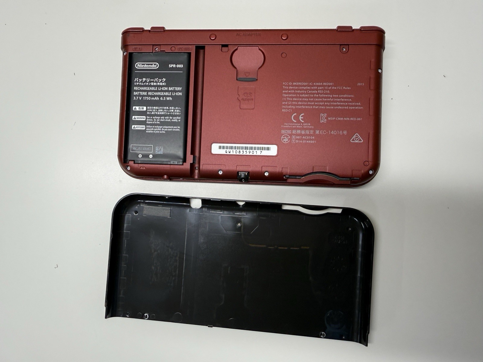 NICE! New Nintendo 3DS XL Red Console US Model – TOP IPS Tested W Charger Stylus
