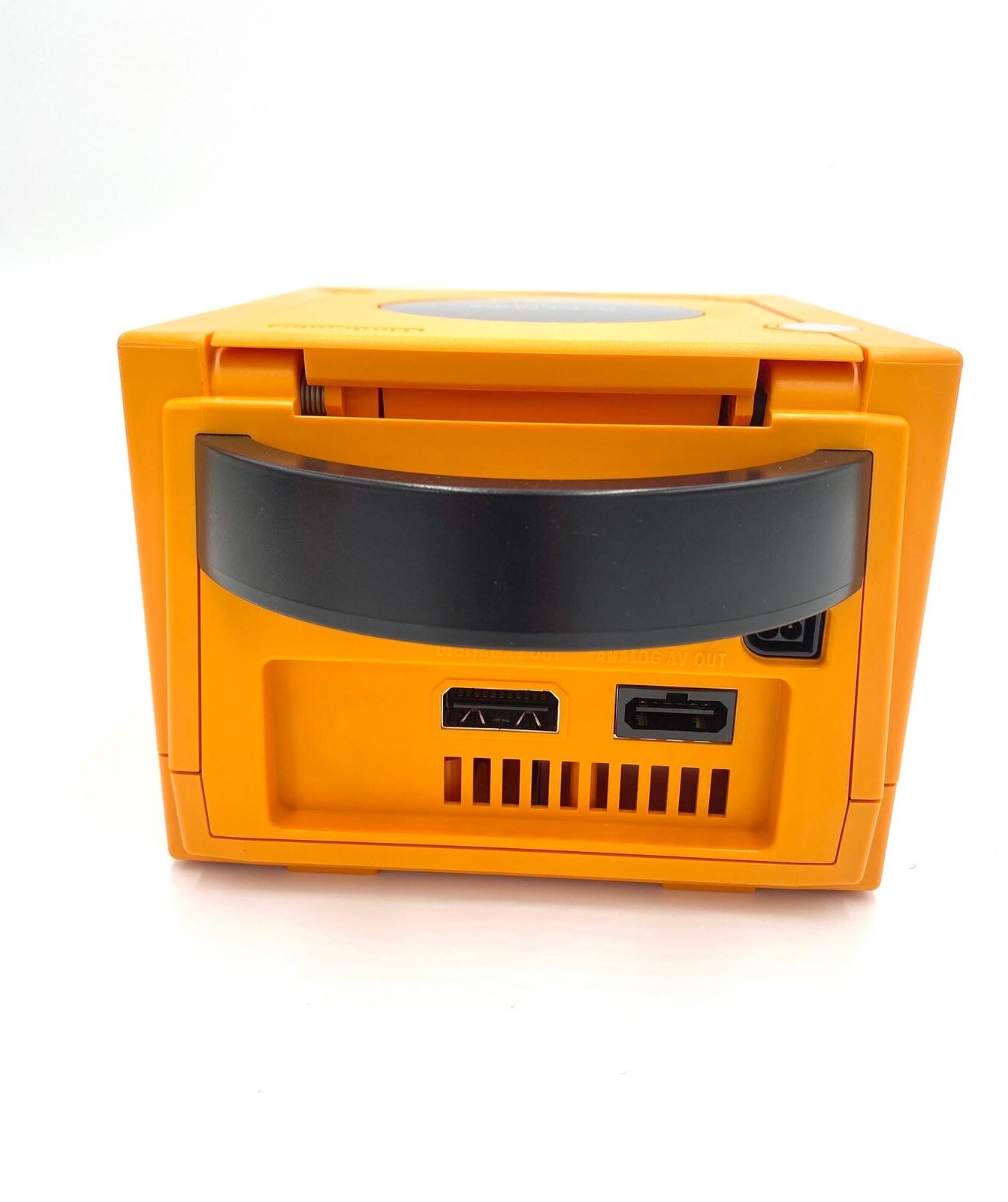 Nintendo GameCube Console Spice Orange US Region +Controller/s+ Wires Bundle