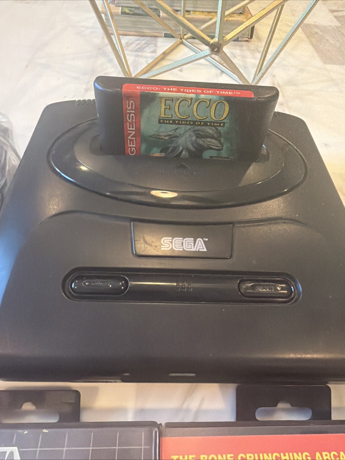 Sega Genesis Model 2 Console System Bundle Cords & Controller 3 Games