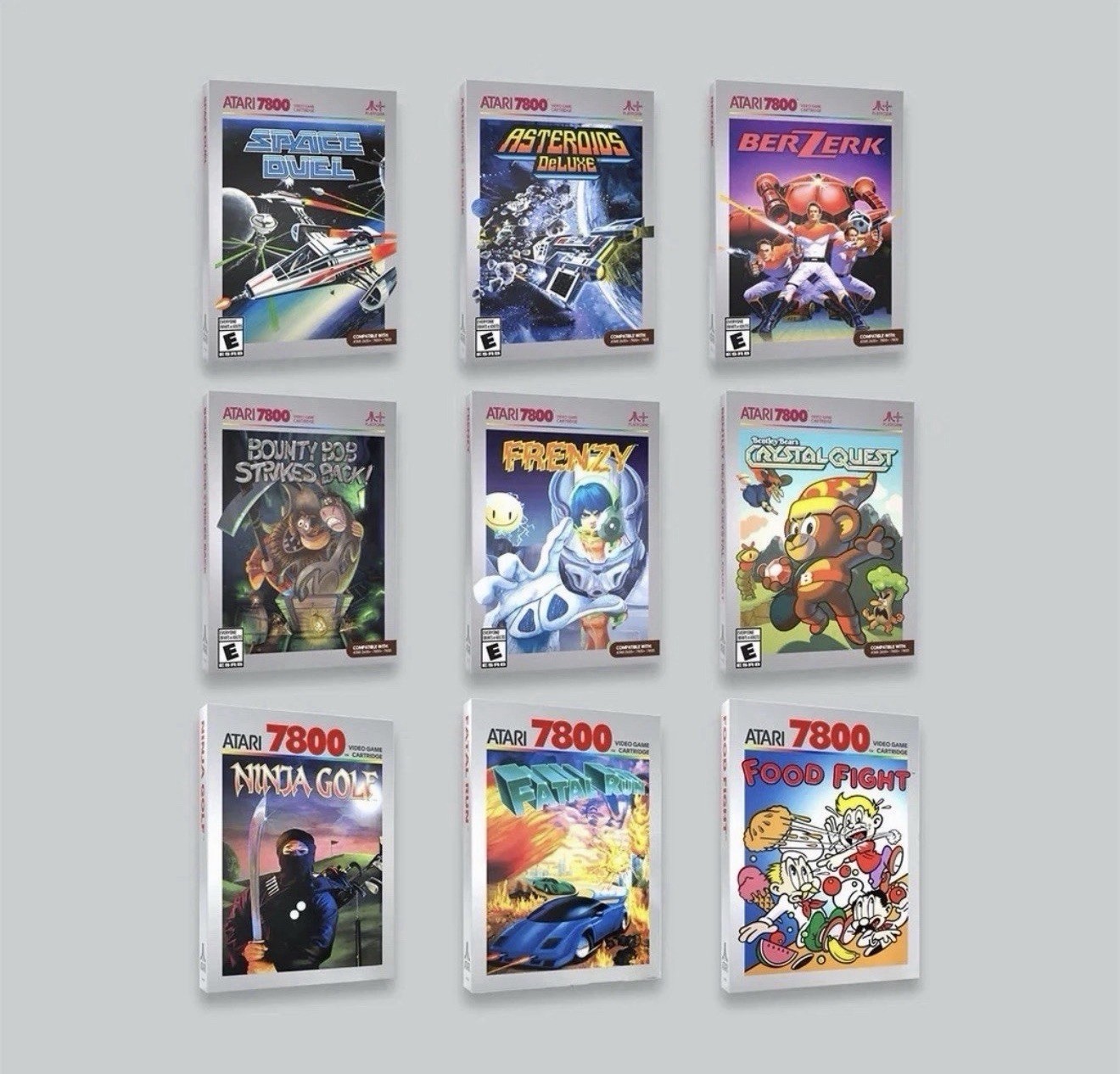 Atari 7800+ HDMI Console Black Wireless Gamepad D-Pad w/ Thumbstick 15 Games