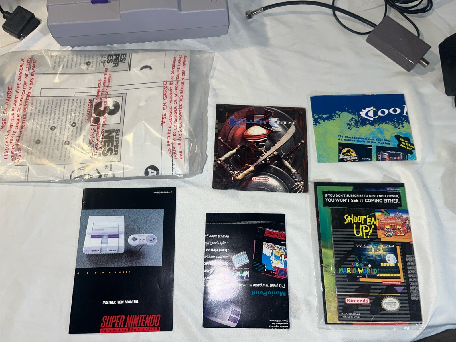 Super Nintendo SNES Killer Instinct Console CIB Matching Serial Collector Qualit
