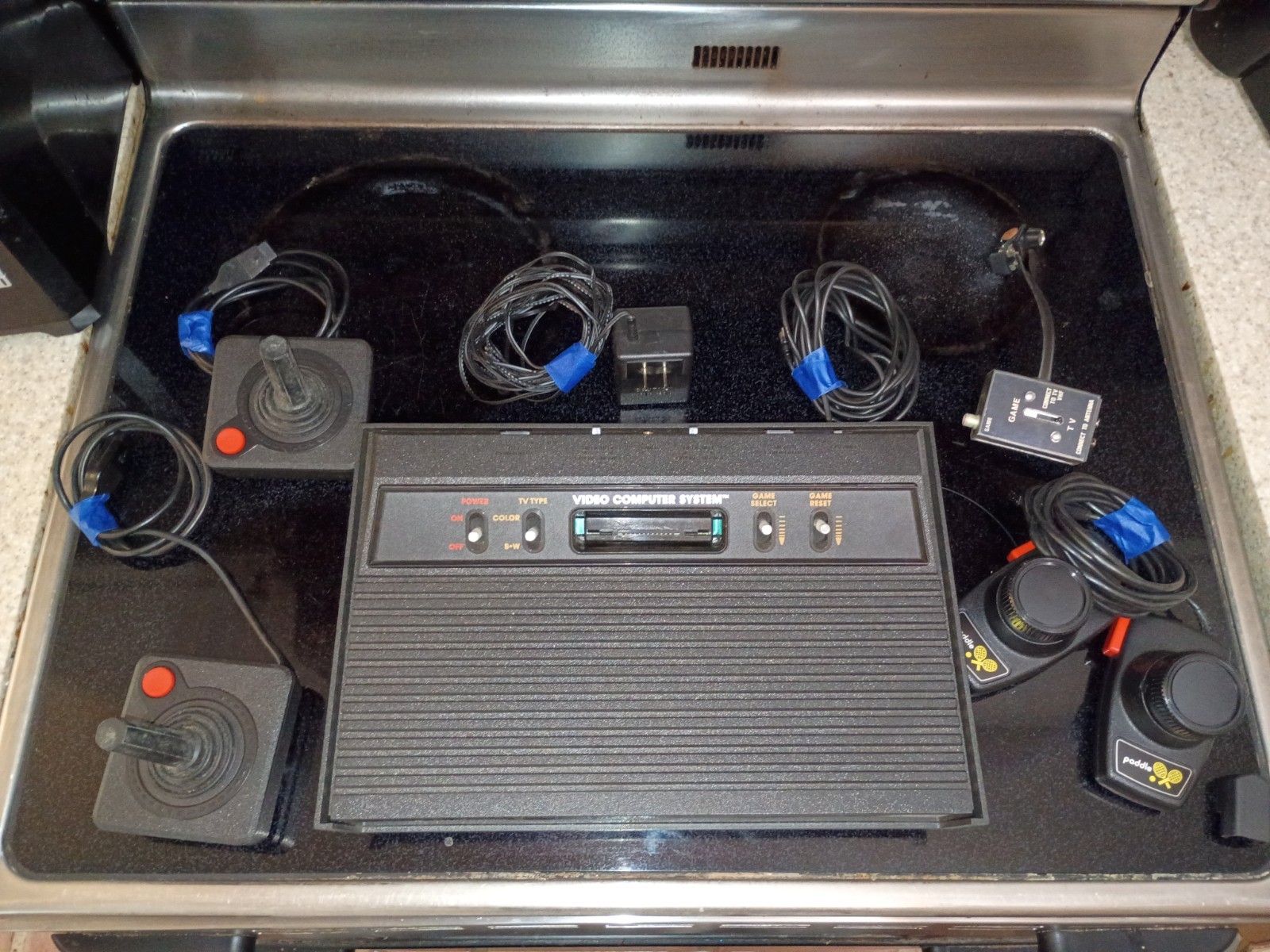 Atari 2600 Pac-Man Edition Console Joysticks And More Sears Rare In Box