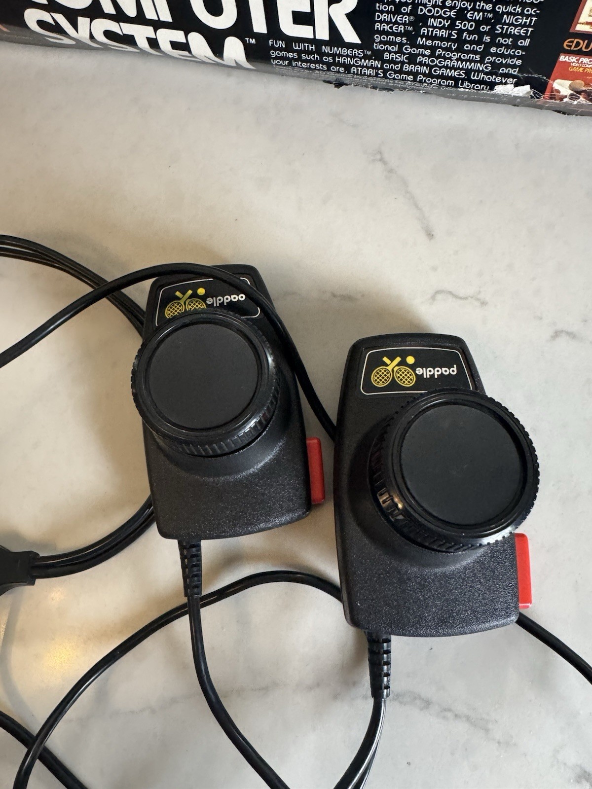Atari 2600A System Bundle with Console, Power cord, Joysticks Paddles & Box Vtg