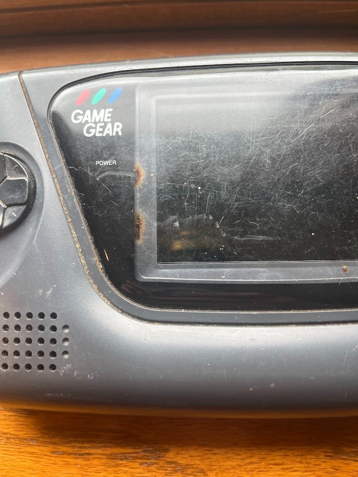 Sega Game Gear Handheld Console Power Supply & Sonic 2 Parts Repair