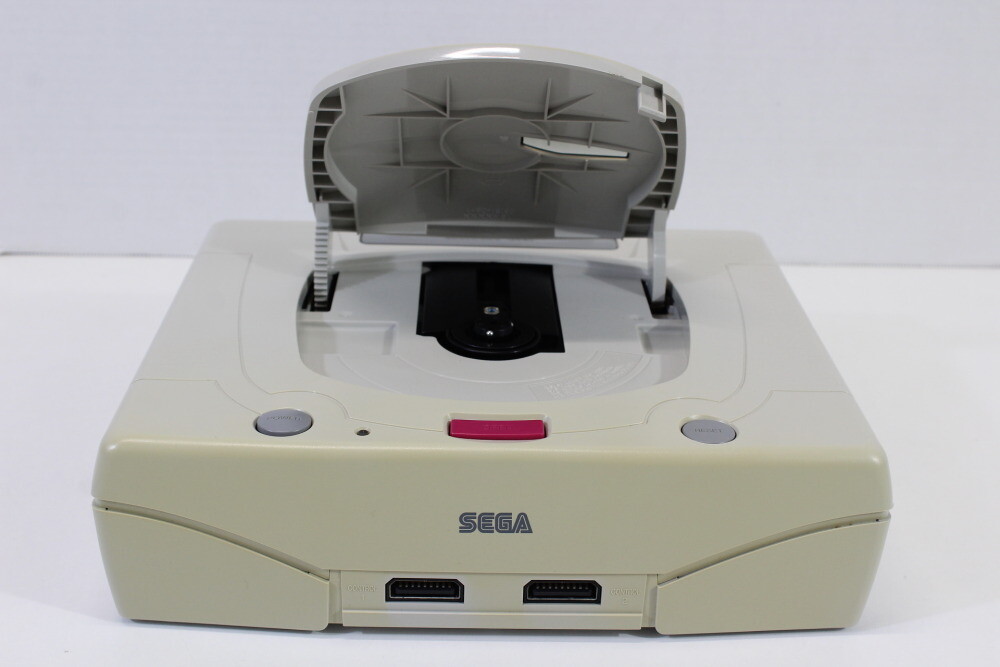 SEGA Saturn White Console Controller AC AV Boxed HST-3220 SS Matching Serial # 2
