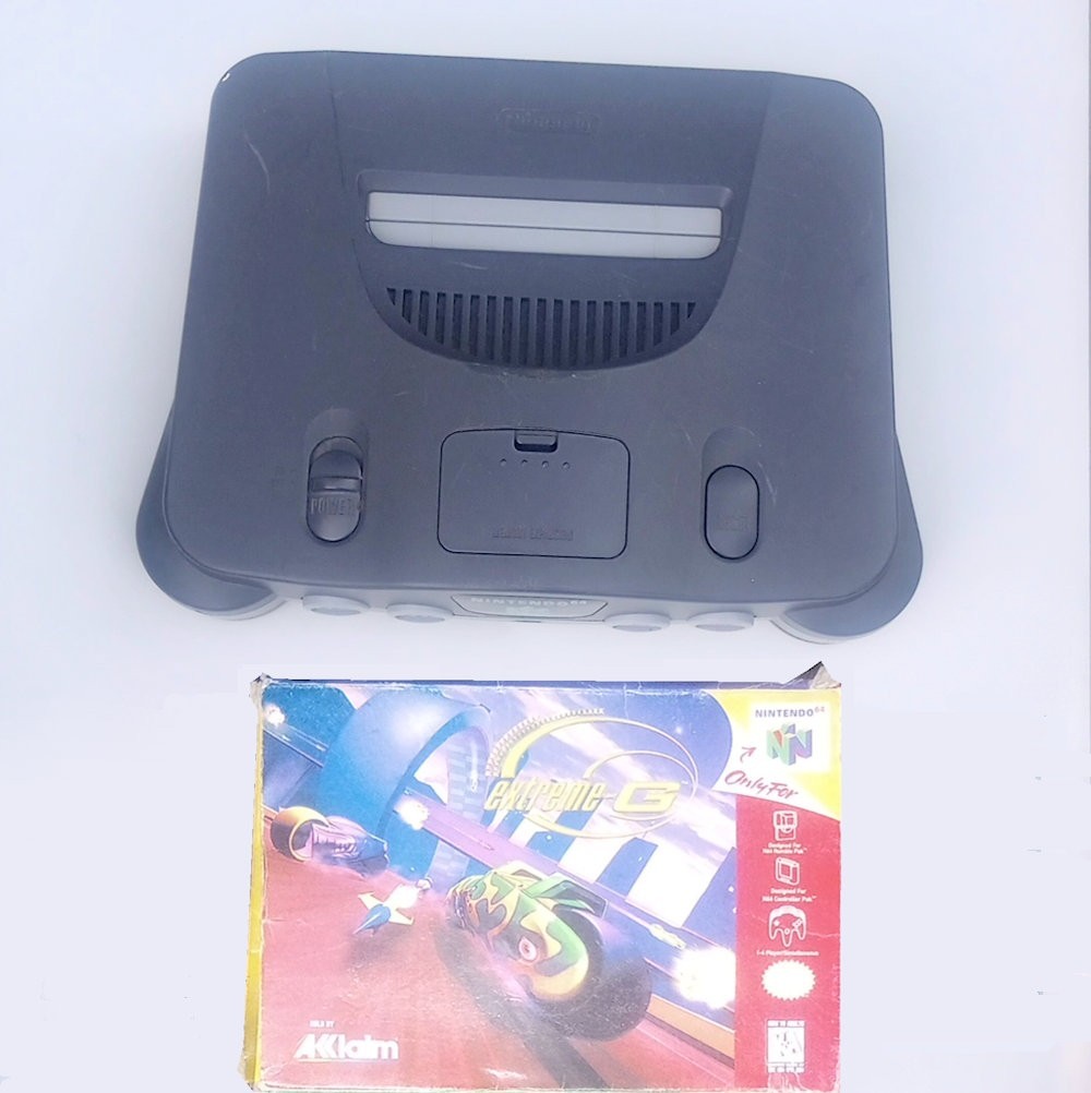 NINTENDO 64 CONSOLE + EXTREME G RACING GAME
