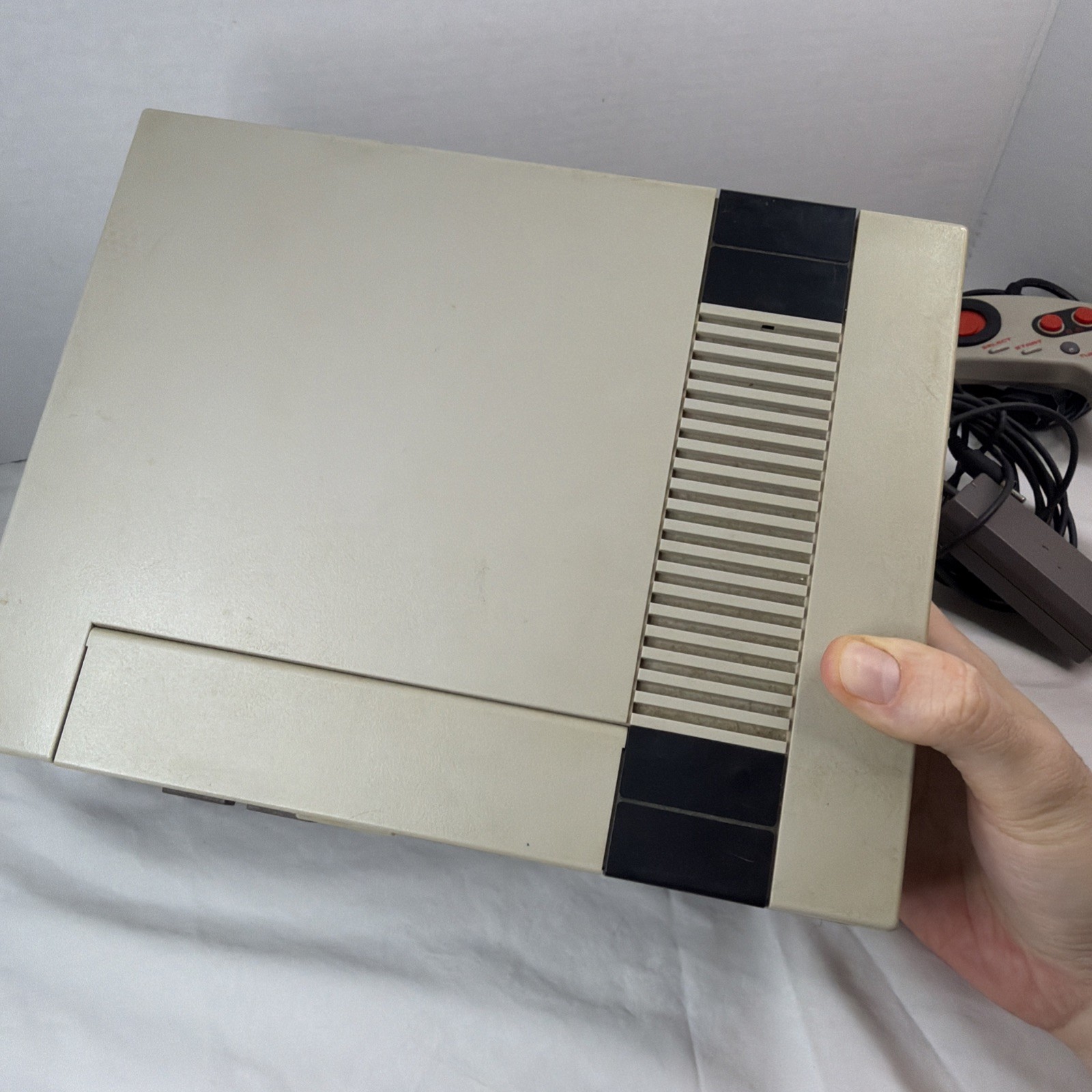 Nintendo NES Console Bundle NES-001 OEM Power RF Switch NES MAX Untested