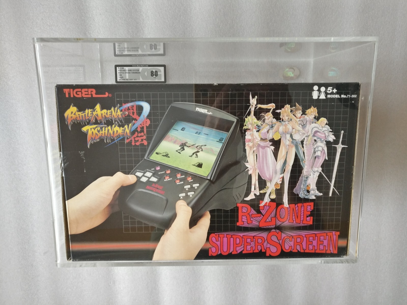 R-Zone Super Screen Console Graded 80 UKG Tiger 1996 Battle Arena Toshinden RARE