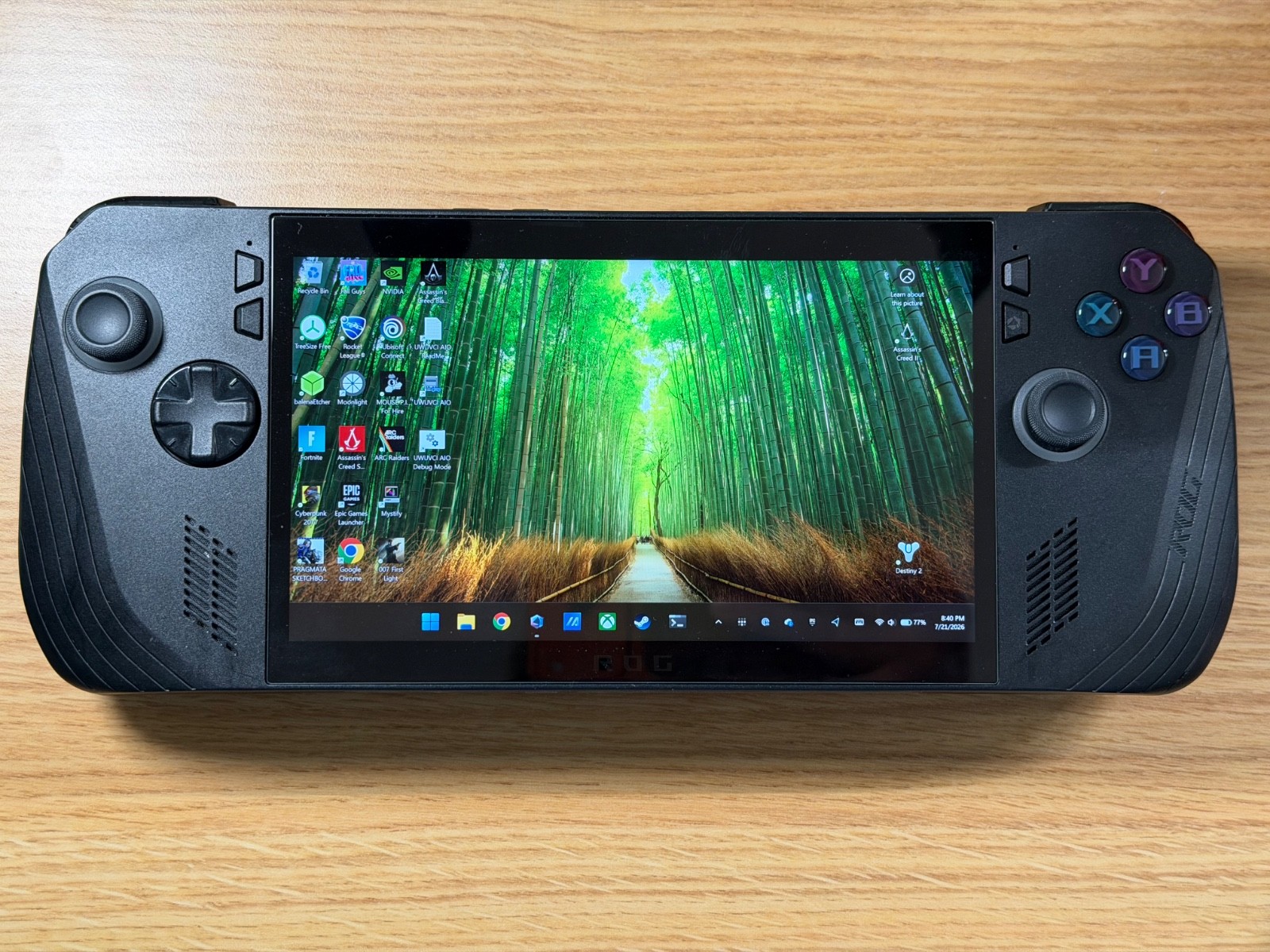 🎮 ASUS ROG Ally X Handheld PC 🌟 w/JSAUX ModCase and ROG 65W Charging Dock