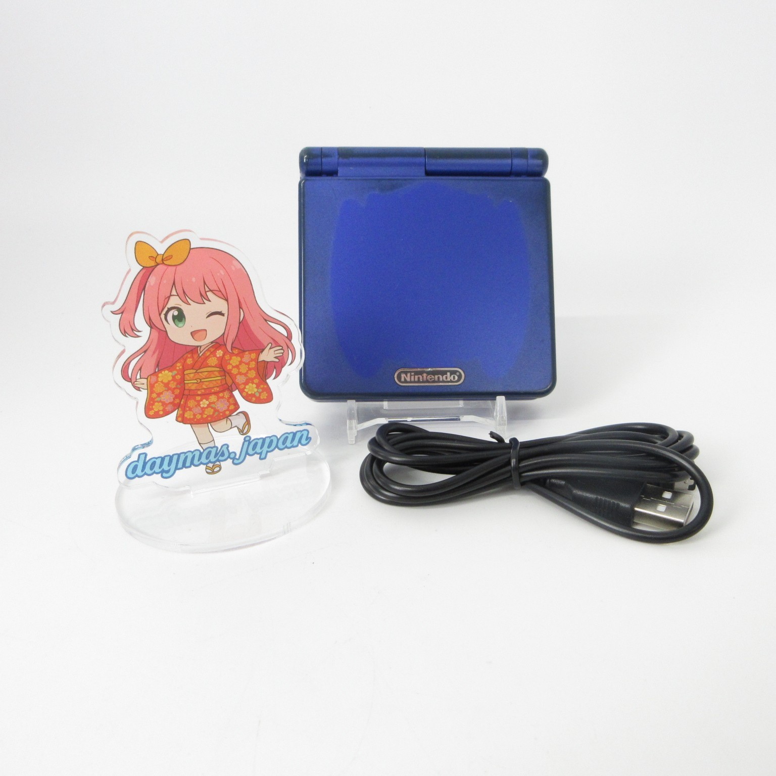 【Excellent】Nintendo GameBoy Advance SP Azurite Blue GBA Console #DEN0423/07