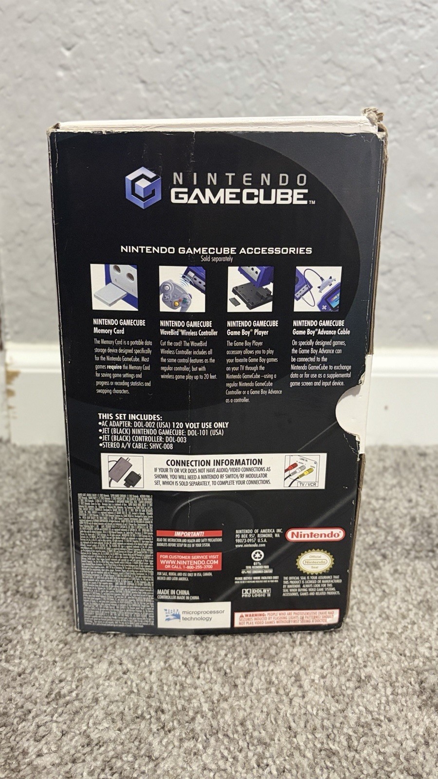 Nintendo GameCube Console Black CIB (USA) NTSC-U/C