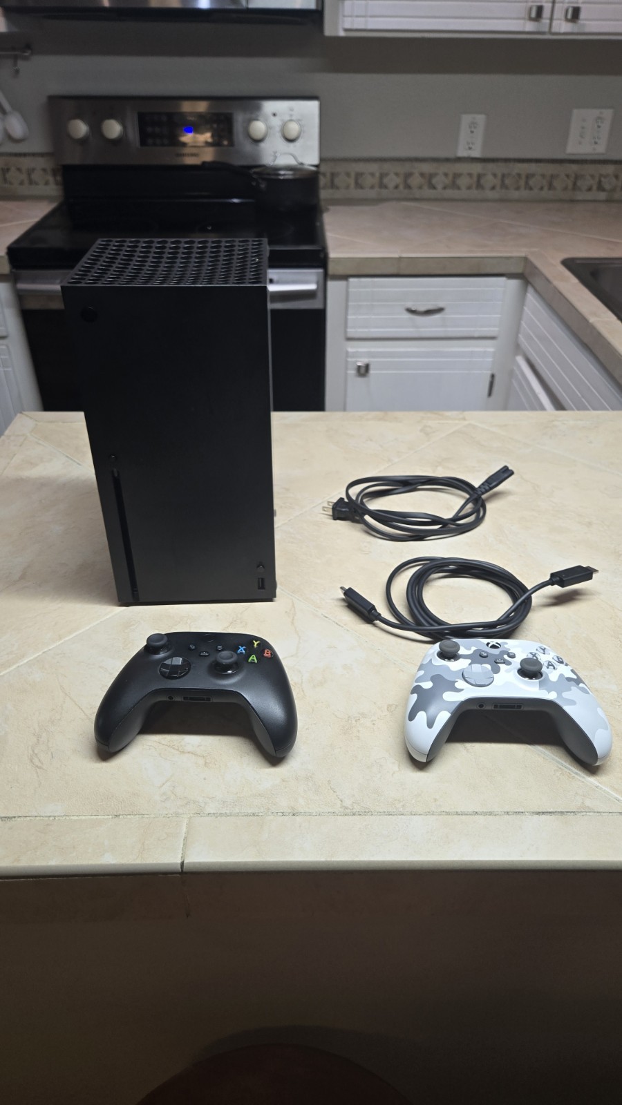 Xbox Series X 1TB with controllers