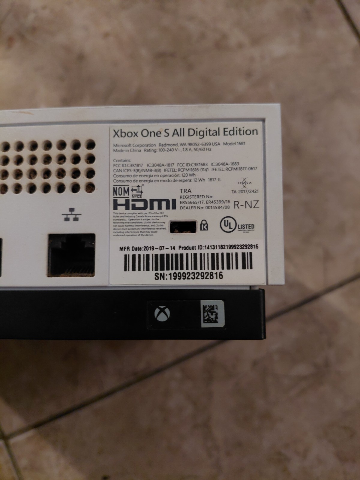 Microsoft Xbox One S 1TB Console – White