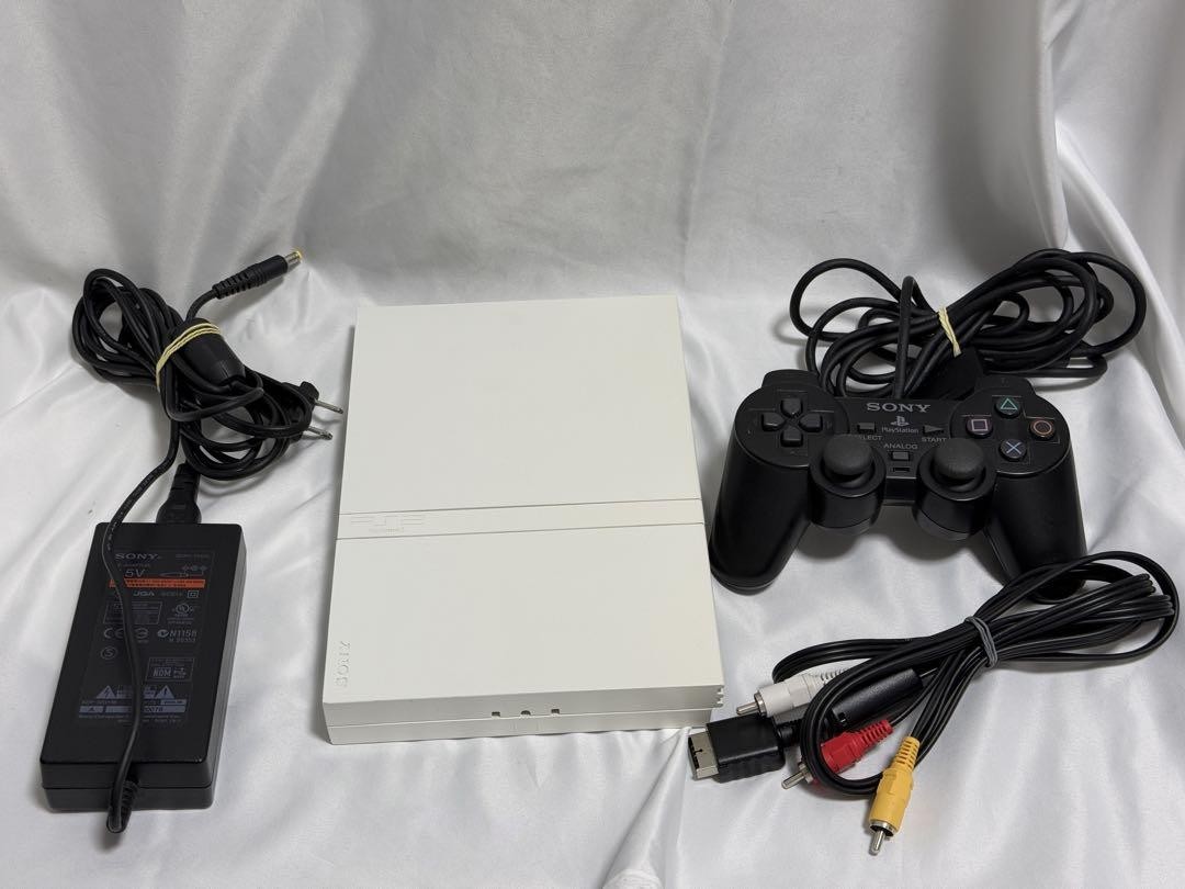 Sony PlayStation2 PS2 Console SCPH-75000 White AC Adapter Controller Japan Model