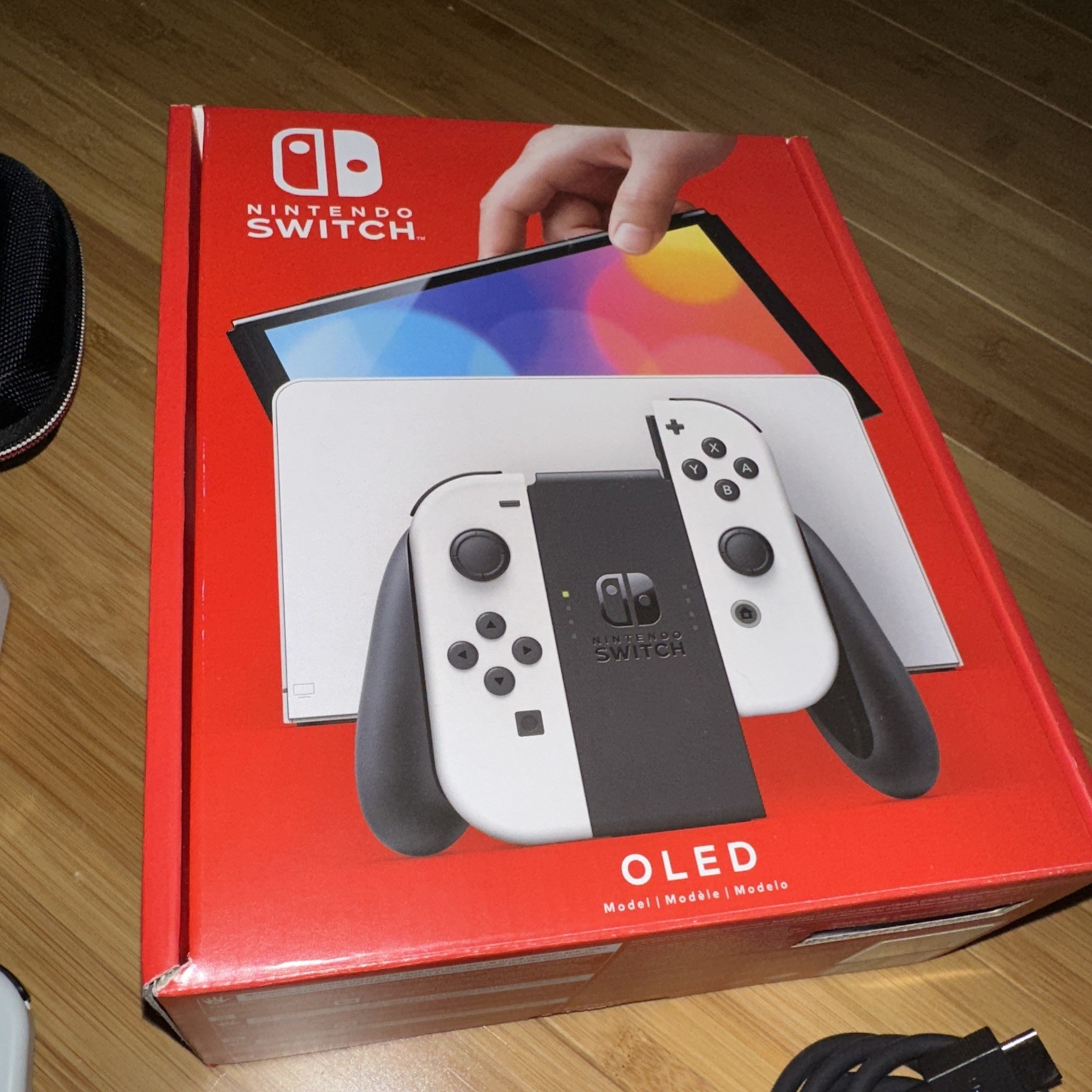 Nintendo Switch OLED Model HEG-001 Handheld Console – Complete in Box With Case