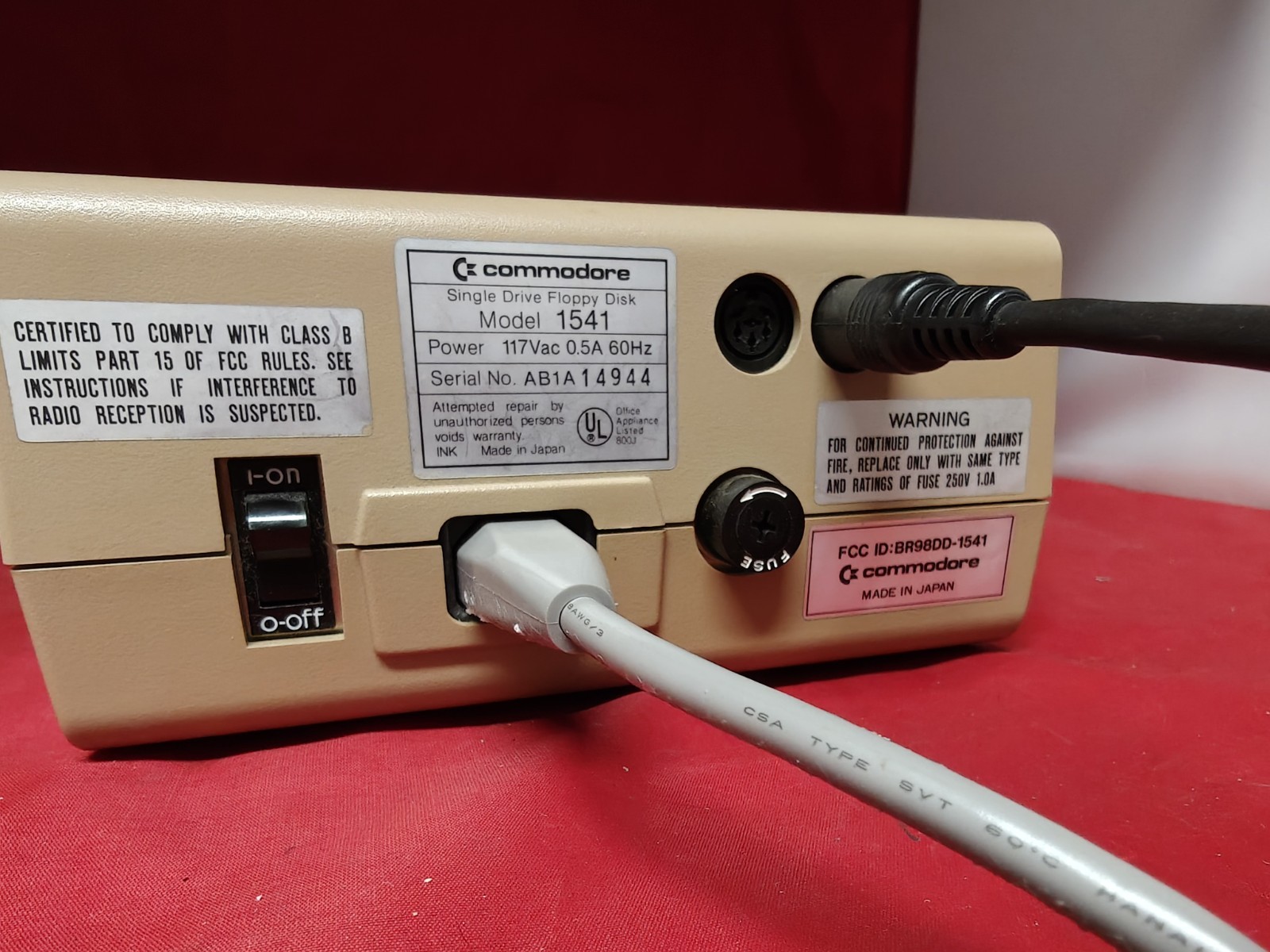 Vintage Commodore 1541 Computer Floppy Disk Drive