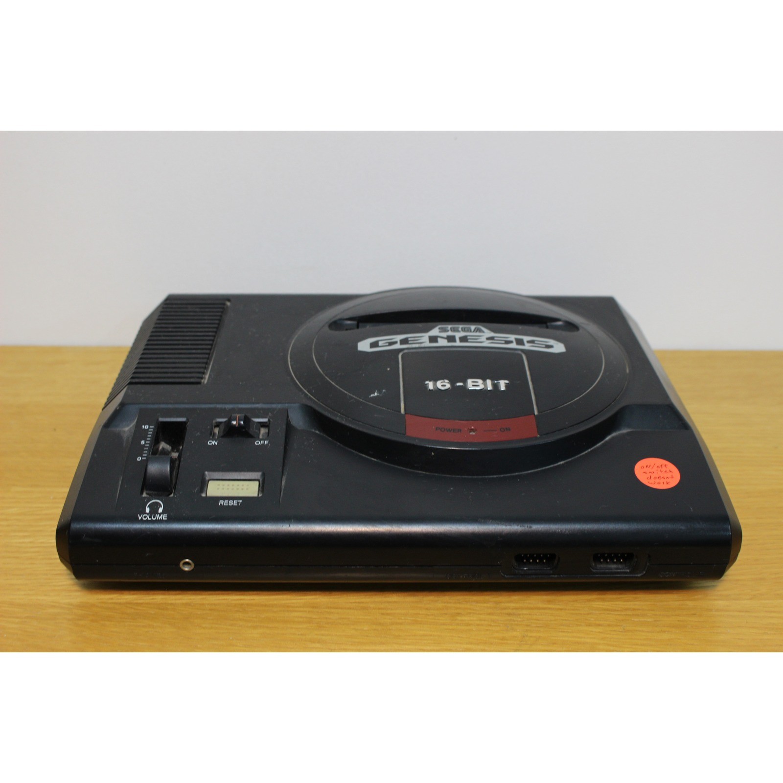 Sega Genesis Model 1 1601 Console Only Power Switch Broken For Parts Repair