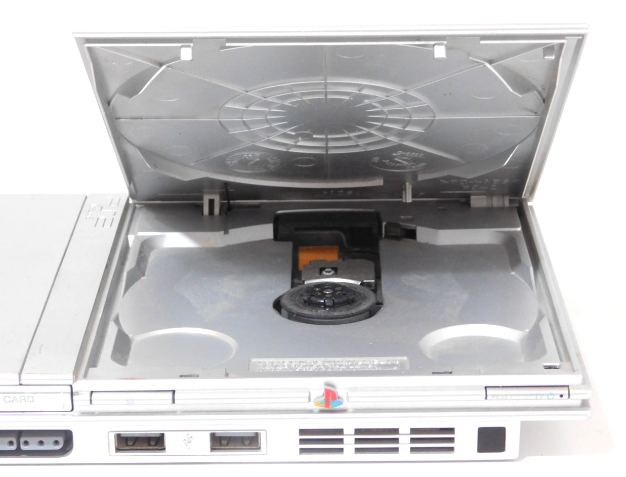 Sony Slim Silver PS2 Complete/Tested 2 Controllers OEM Accessories Original Box