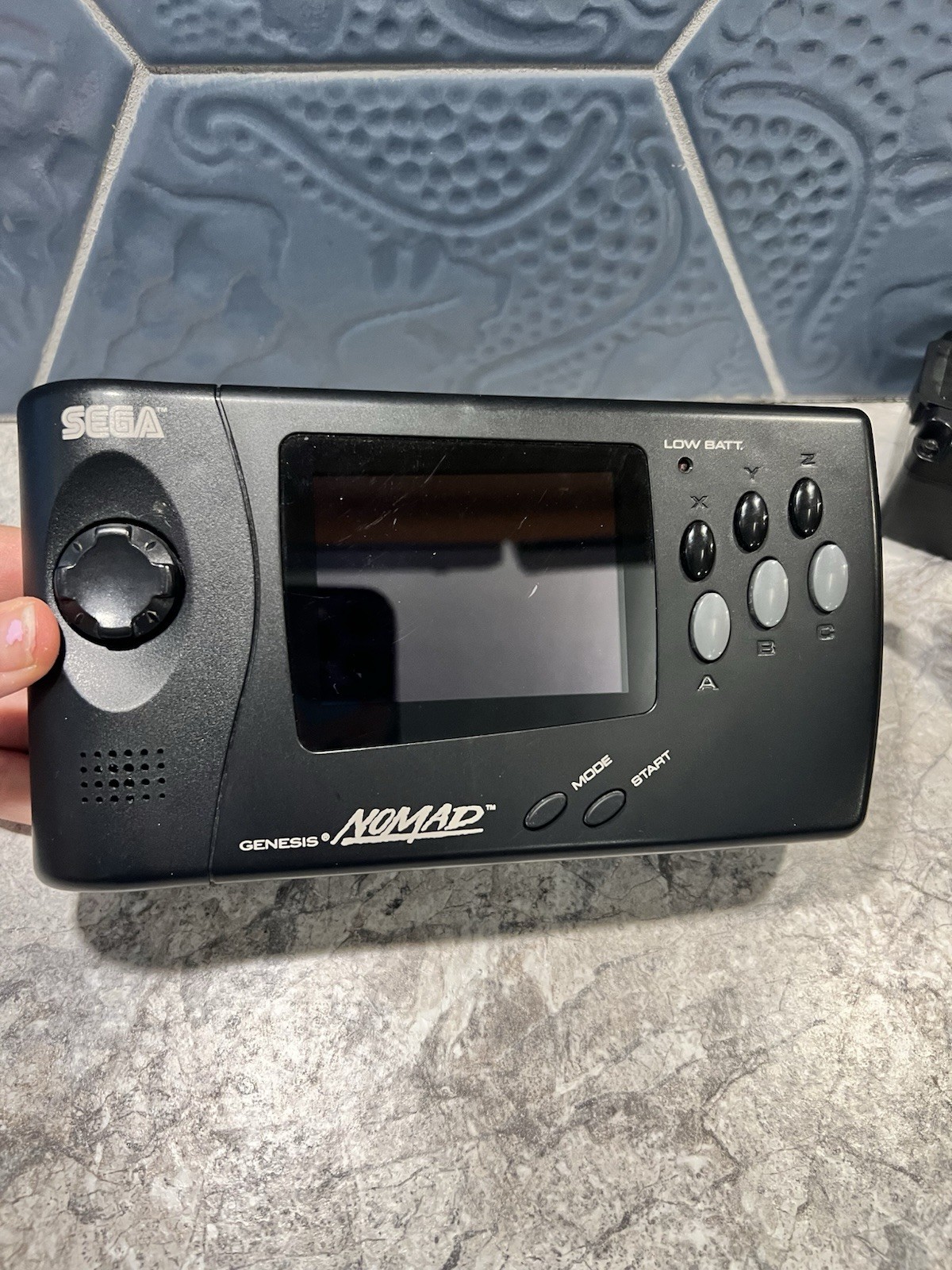Sega Genesis Nomad Handheld Console MK-6100 w/ OEM Power Adapter Tested Working