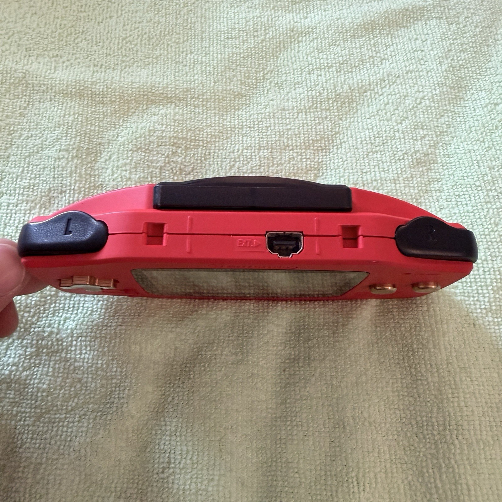 Modded GameBoy Advance with Custom Shell and Bronze Buttons and New Screen IPS