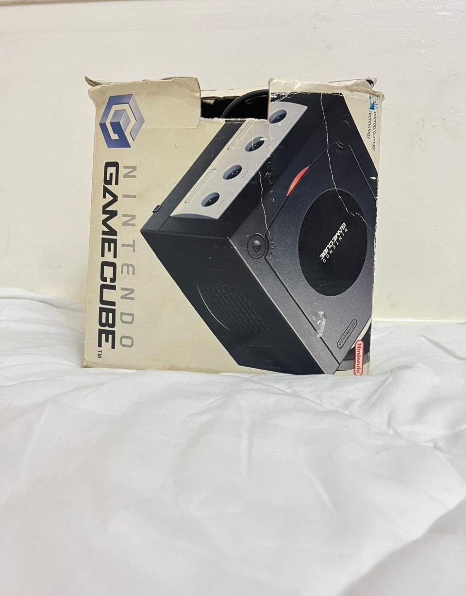 Nintendo GameCube Console Bundle With Box Black Working / Purple For Parts