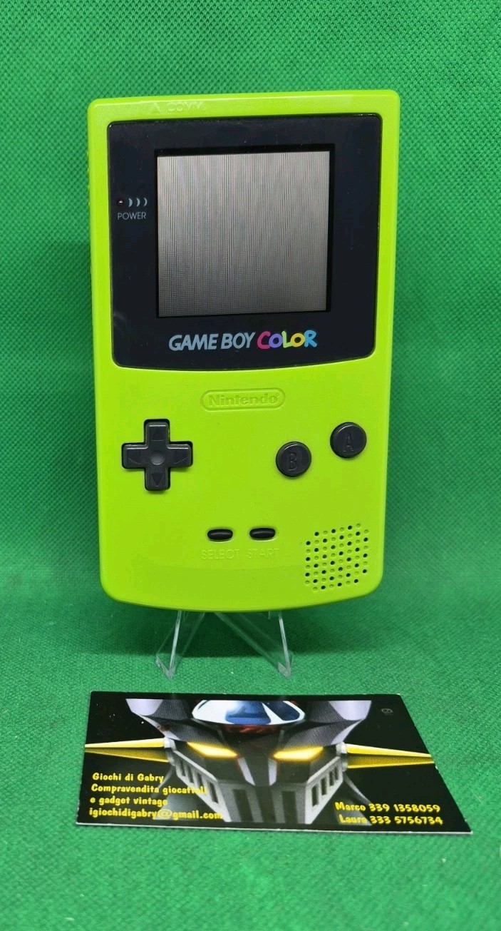 NINTENDO Electronics GAME BOY Gameboy COLOR mod CGB-0O1 Green Lime 1999 Working!