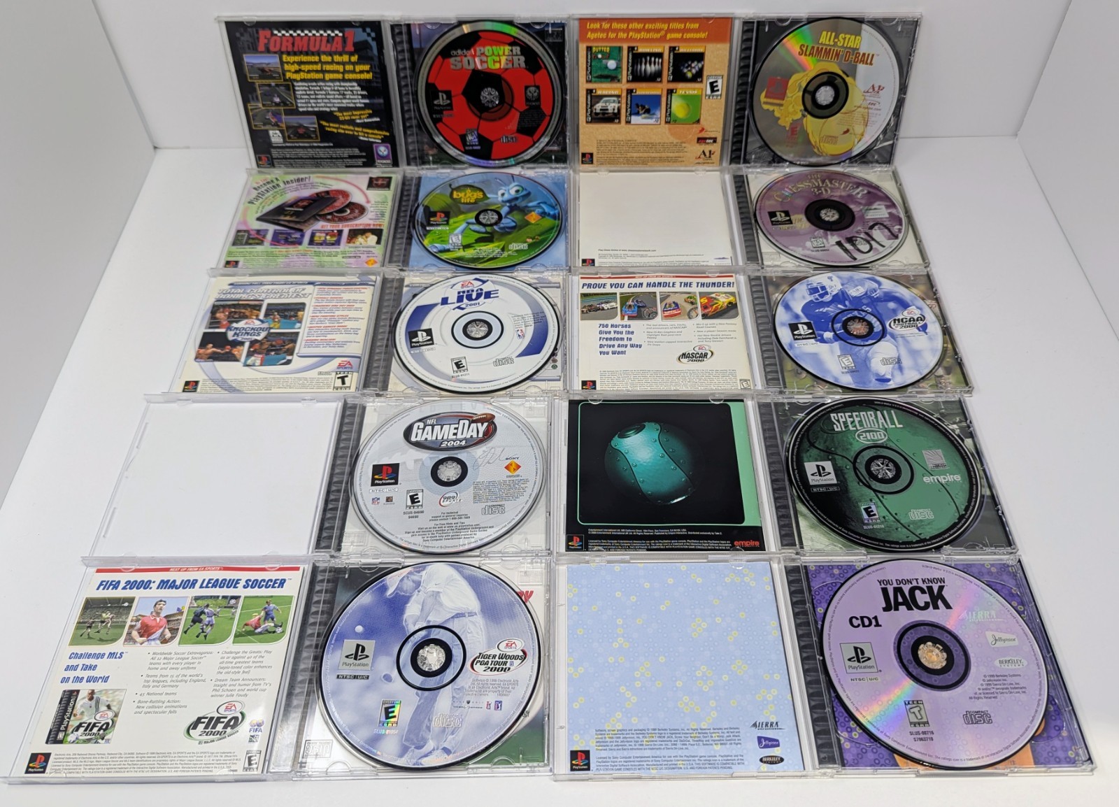 Sony PlayStation 1 PS1 Console Bundle w 11 Games – A bug’s life & More Tested!