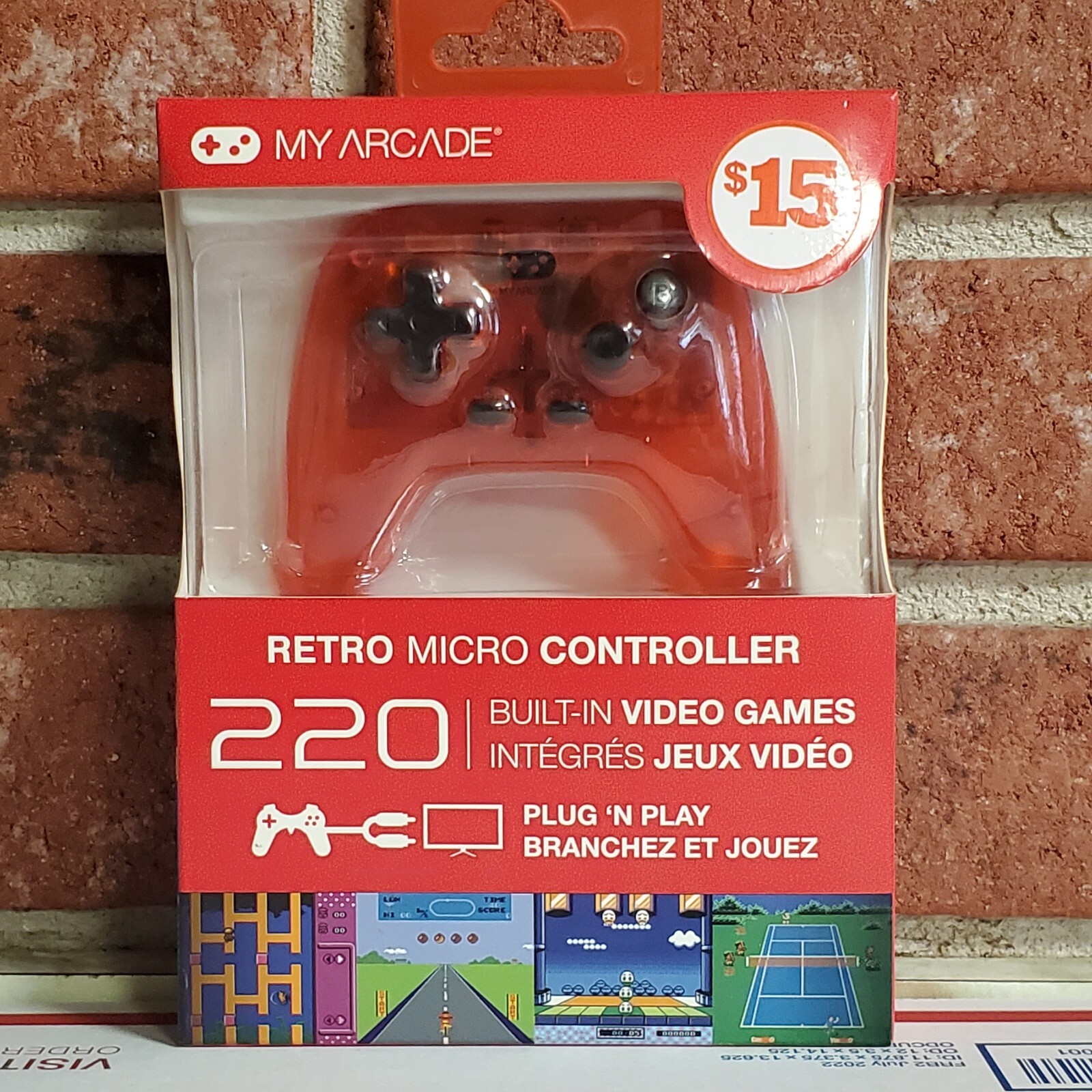 MY ARCADE – RETRO MICRO CONTROLLER -Plug n Play ~ 220 BUILT-IN VIDEO GAMES. New