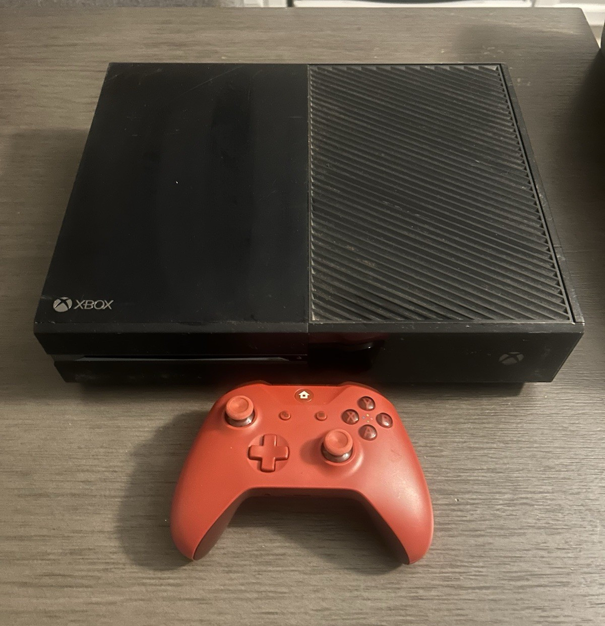 Microsoft Xbox One Console Black with Red Wireless Controller HDMI USB