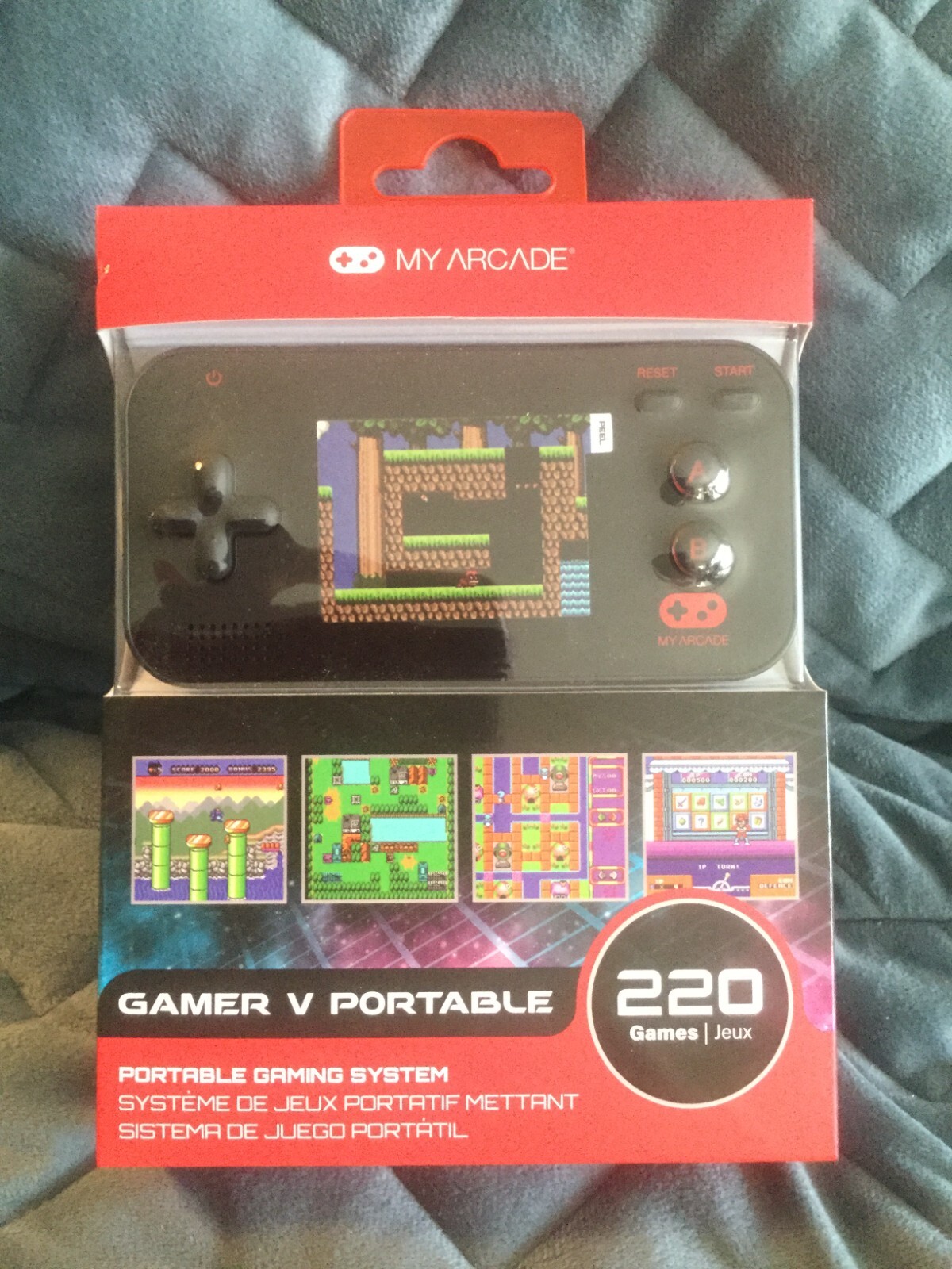 MY ARCADE GAMER V PORTABLE GAMING SYSTEM 220 GAMES – NEW IN BOX