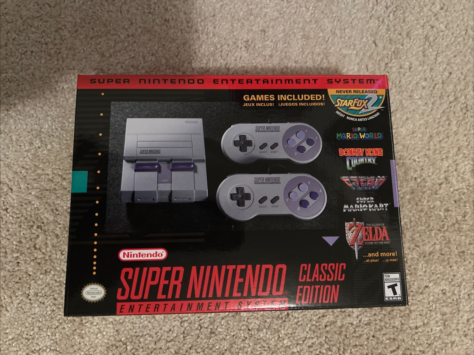 SNES Classic Edition Mini Console System 21 Built-In Games