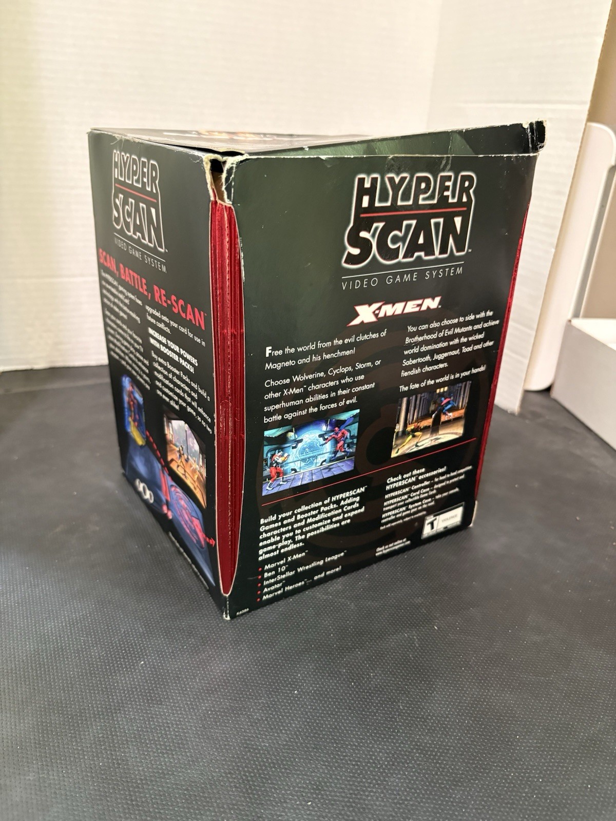 Mattel Hyperscan Black Console console+game pack X-MEN GAME PACK