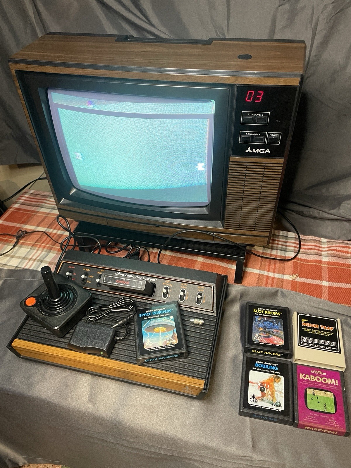 Atari 2600 6-Switch Console – Fully Restored – 6 Games – Plug & Play