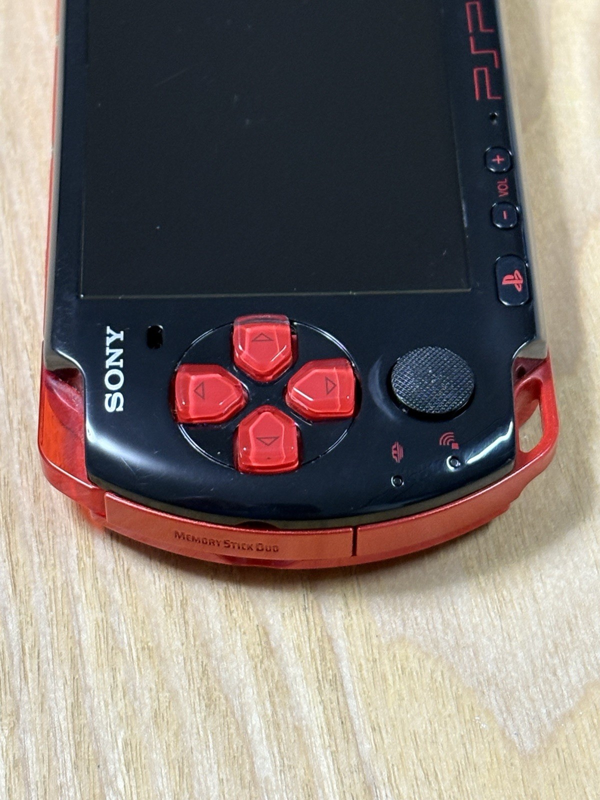 Sony PSP 3000 Black Red Handheld Console PSP-3000 Region Free Tested Japan