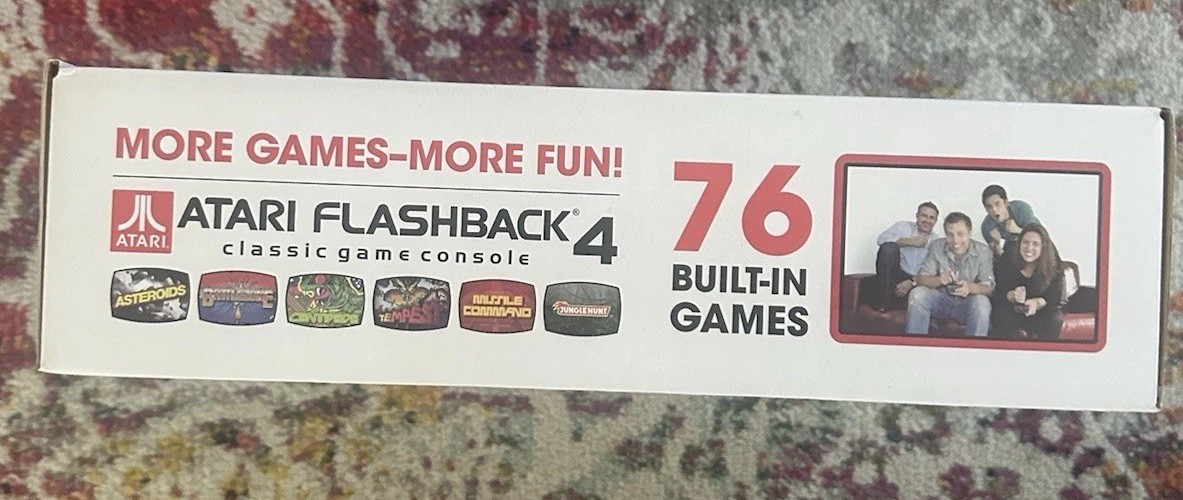 Atari Flashback 4 Classic Game Console Special Edition 76 Built In Games w/ Box