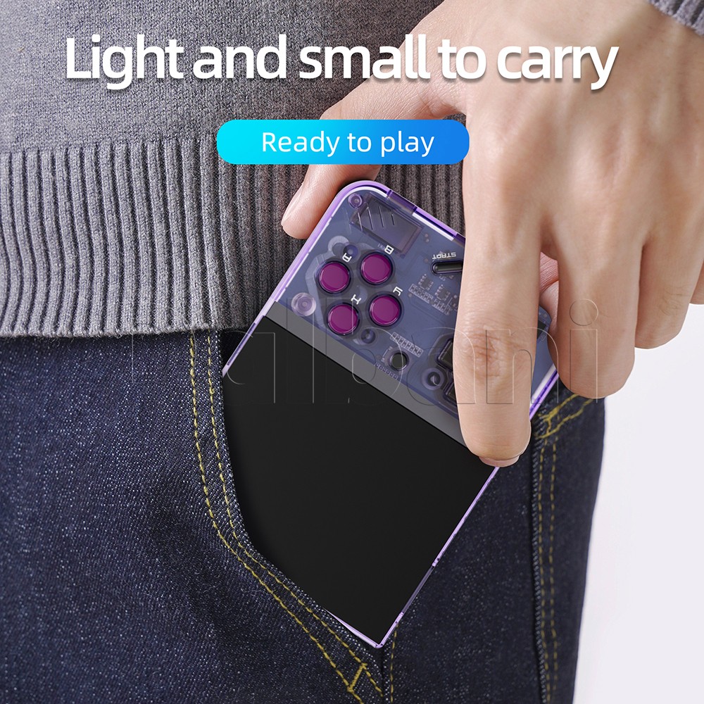 Miyoo Mini Plus Purple Open Source Retro Handheld Game Console with 64GB