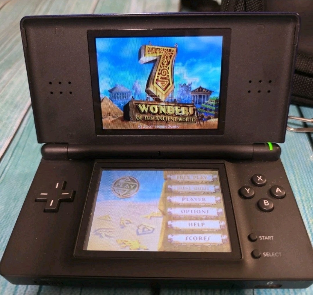 🔥Nintendo DSi Lite Blue Bundle – 4 Games & Travel Case, Charger🔥