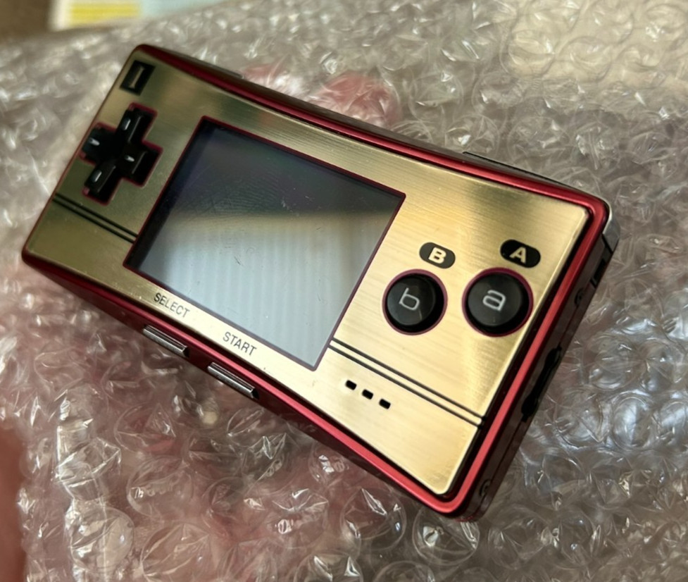 Nintendo Game Boy Micro 20th Anniversary Edition Handheld System in Box + Games