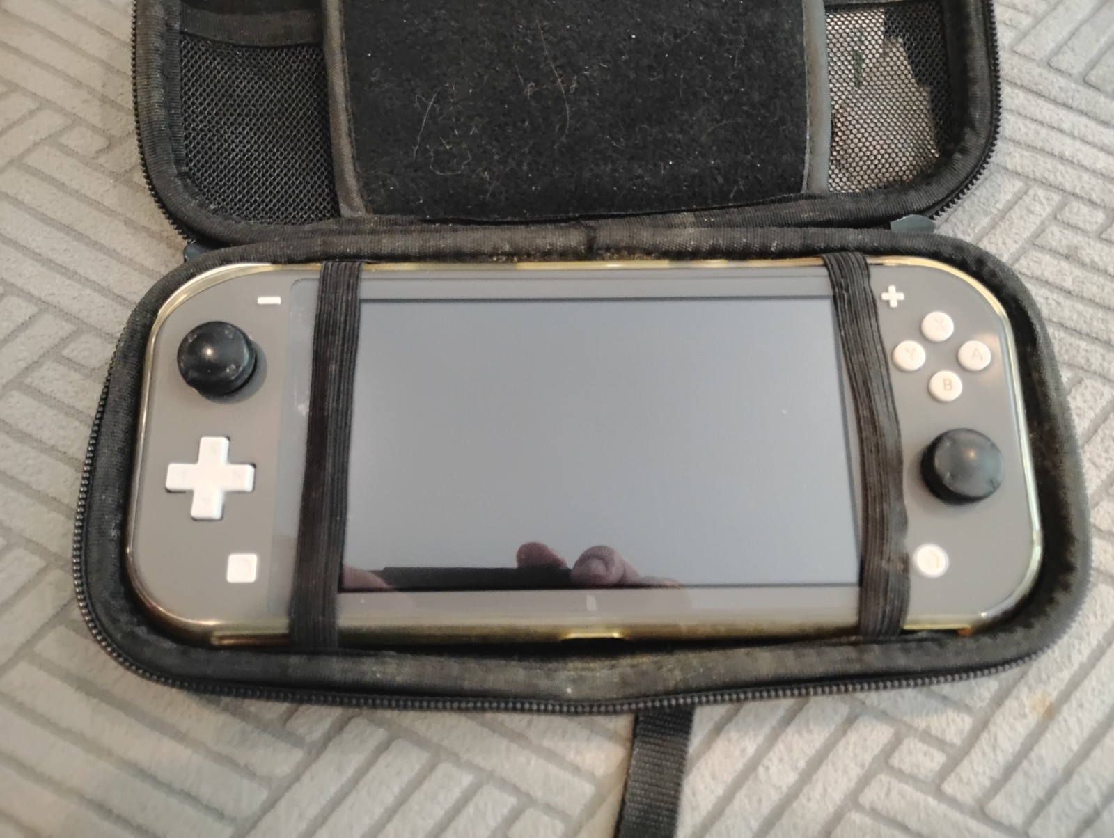 Nintendo Switch Lite (Black) + 3 games and accessories lot