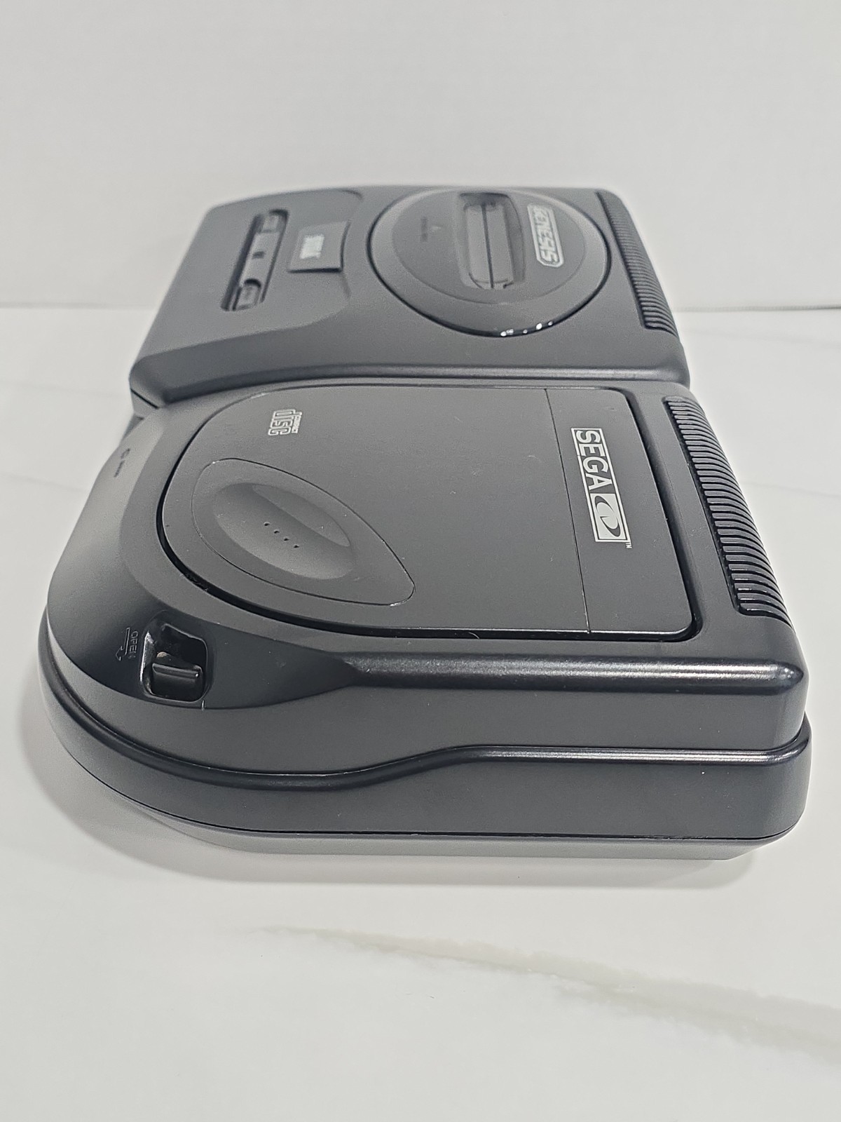 Sega CD MK-4102 + Genesis II Bundle Consoles w/ 2 OEM Controllers TESTED CLEAN